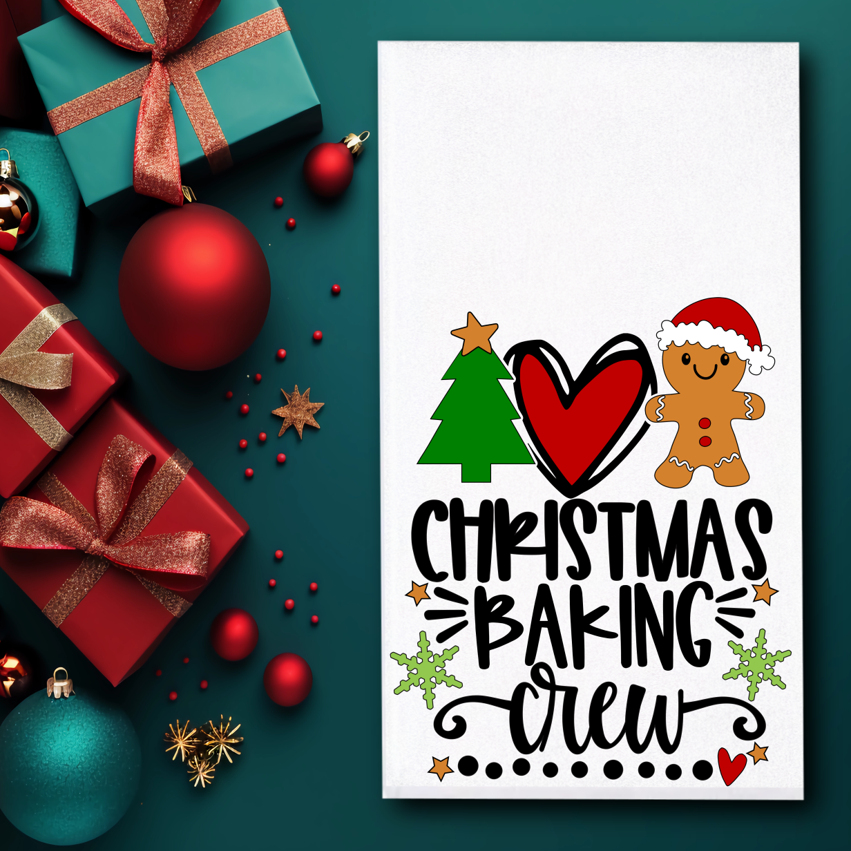 Doodle Christmas Towels/Towel Set - Sublimation