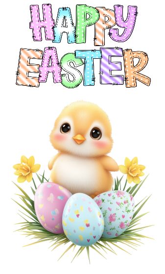 Happy Easter Doodle Animals Towels/Towel Set - Sublimation