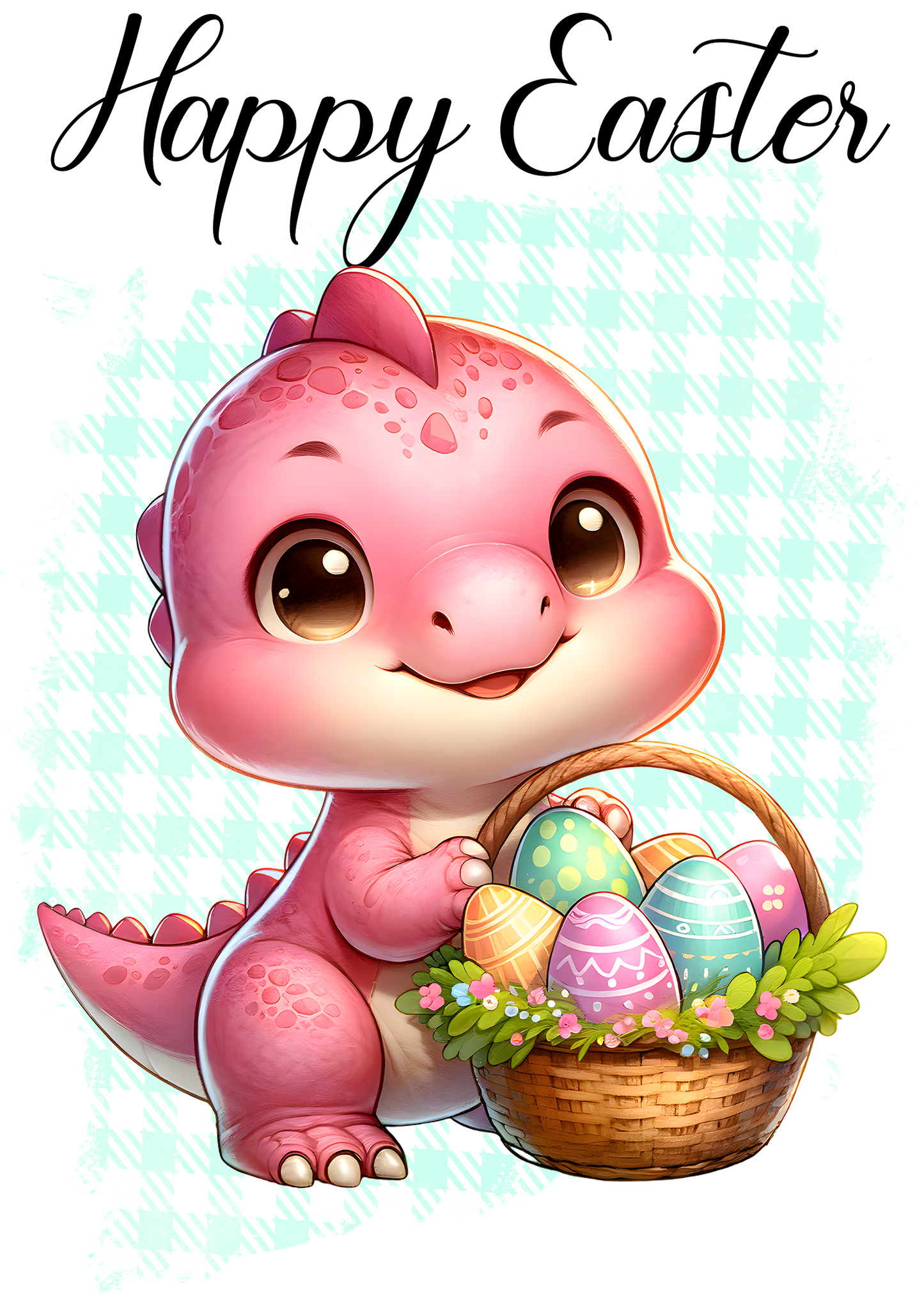 Happy Easter Dinos Towels/Towel Set - Sublimation