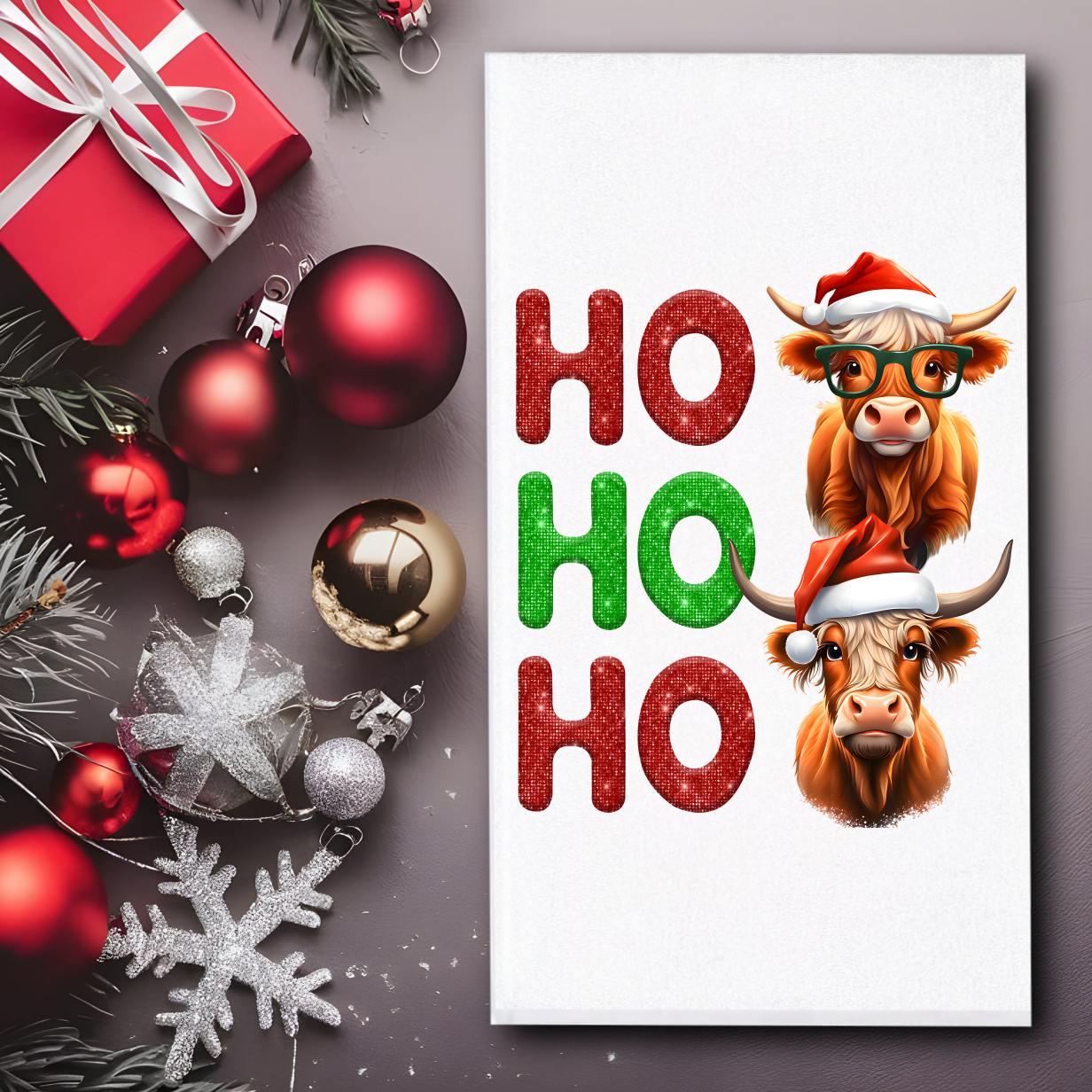 Ho Ho Ho Towels/Towel Set - Sublimation