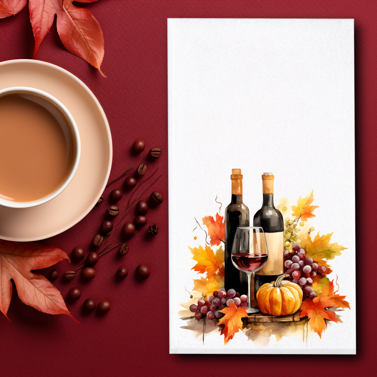 Thanksgiving Wine Towels - Sublimation