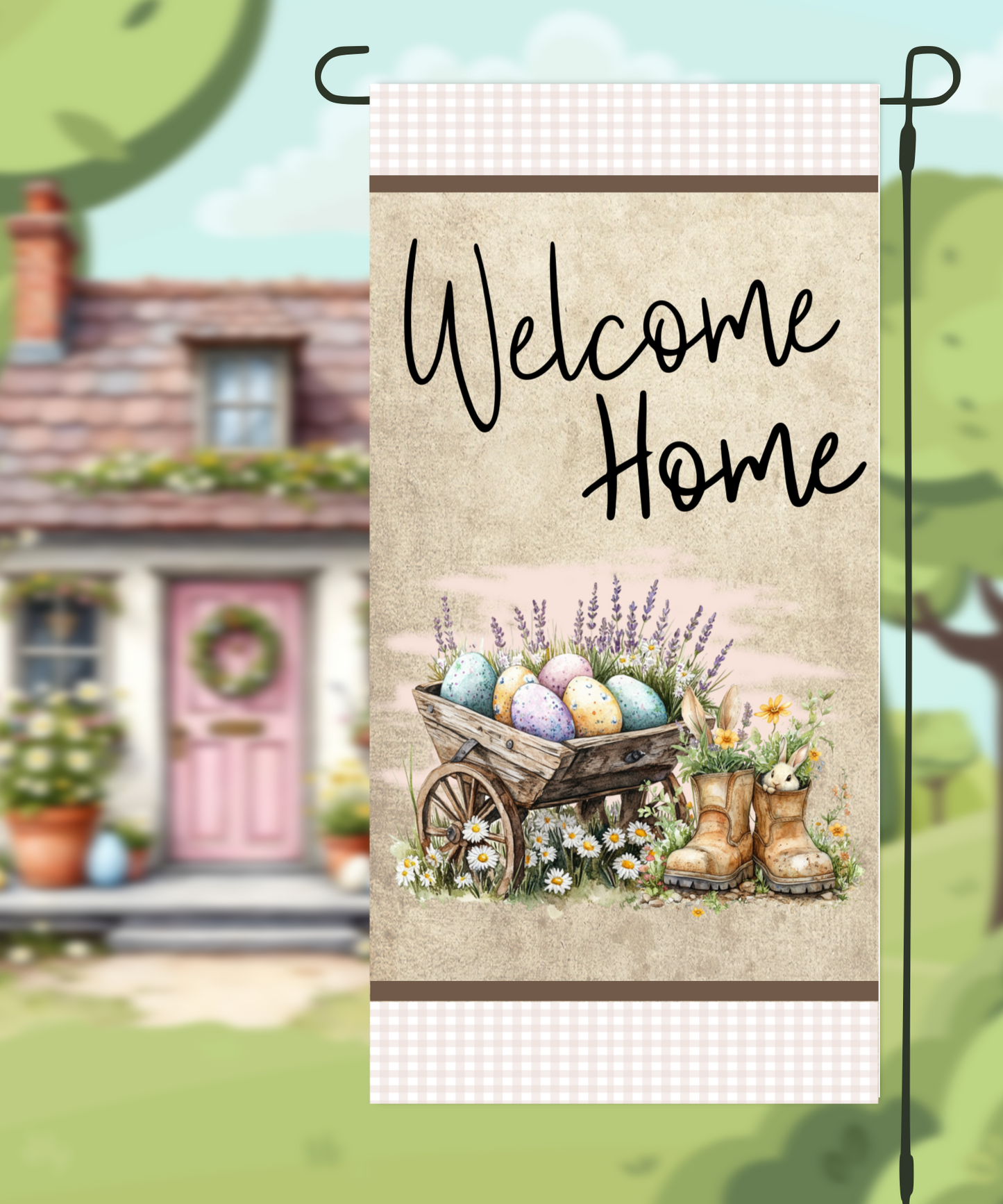 Easter Garden Flags - Sublimation