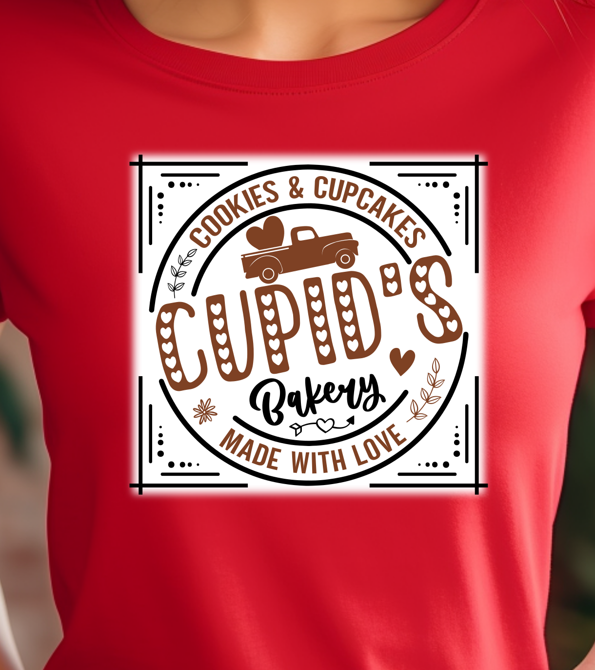Cupid's Bakery Shirt - Screenprinted