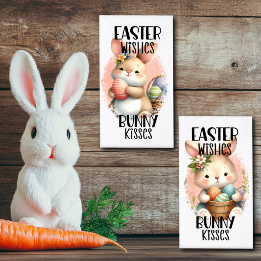 Easter Wishes Bunny Kisses Towels/Towel Set - Sublimation