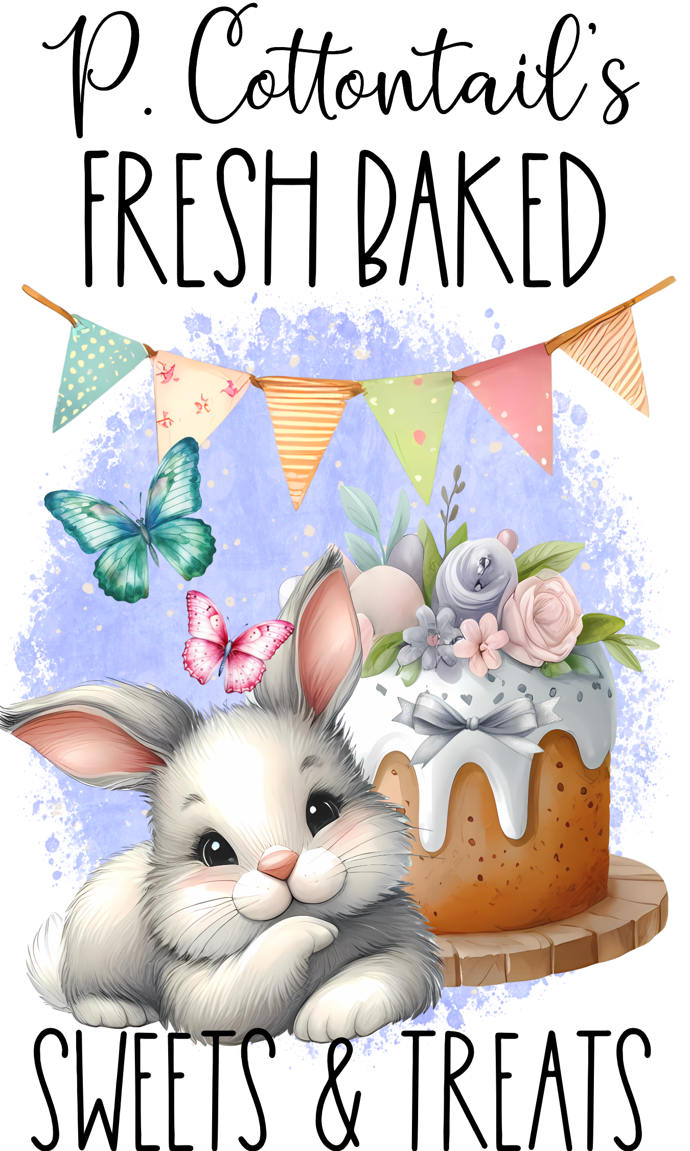 P Cottontail Pastel Towels/Towel Set - Sublimation