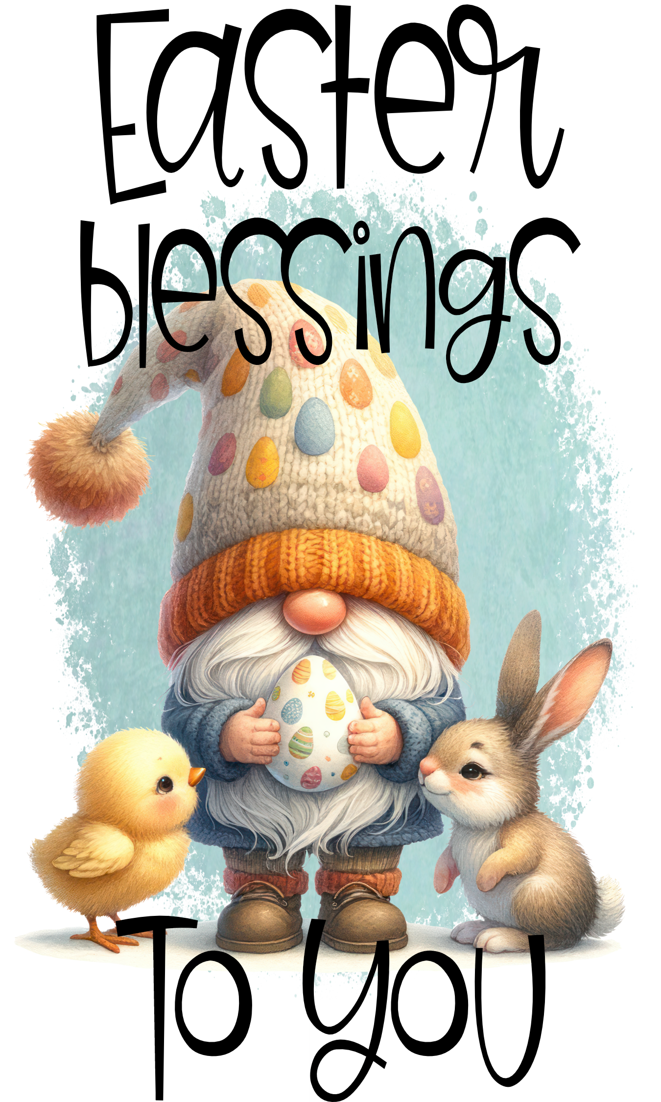 Gnome Easter Towels/Towel Set - Sublimation