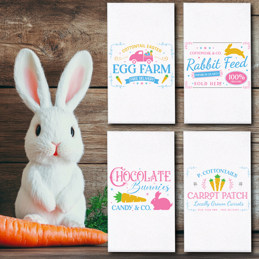 Farmhouse Easter Towels/Towel Set - Sublimation