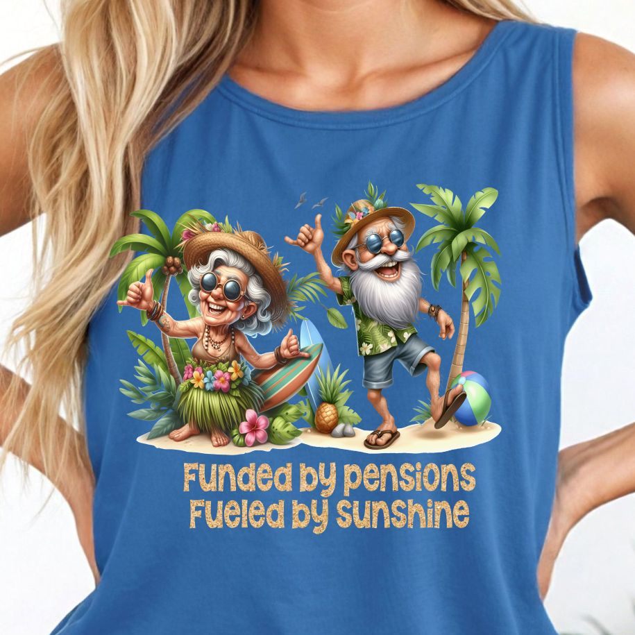 Funded By Pensions Shirt - Screenprinted SUM18