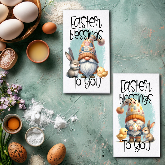 Gnome Easter Towels/Towel Set - Sublimation
