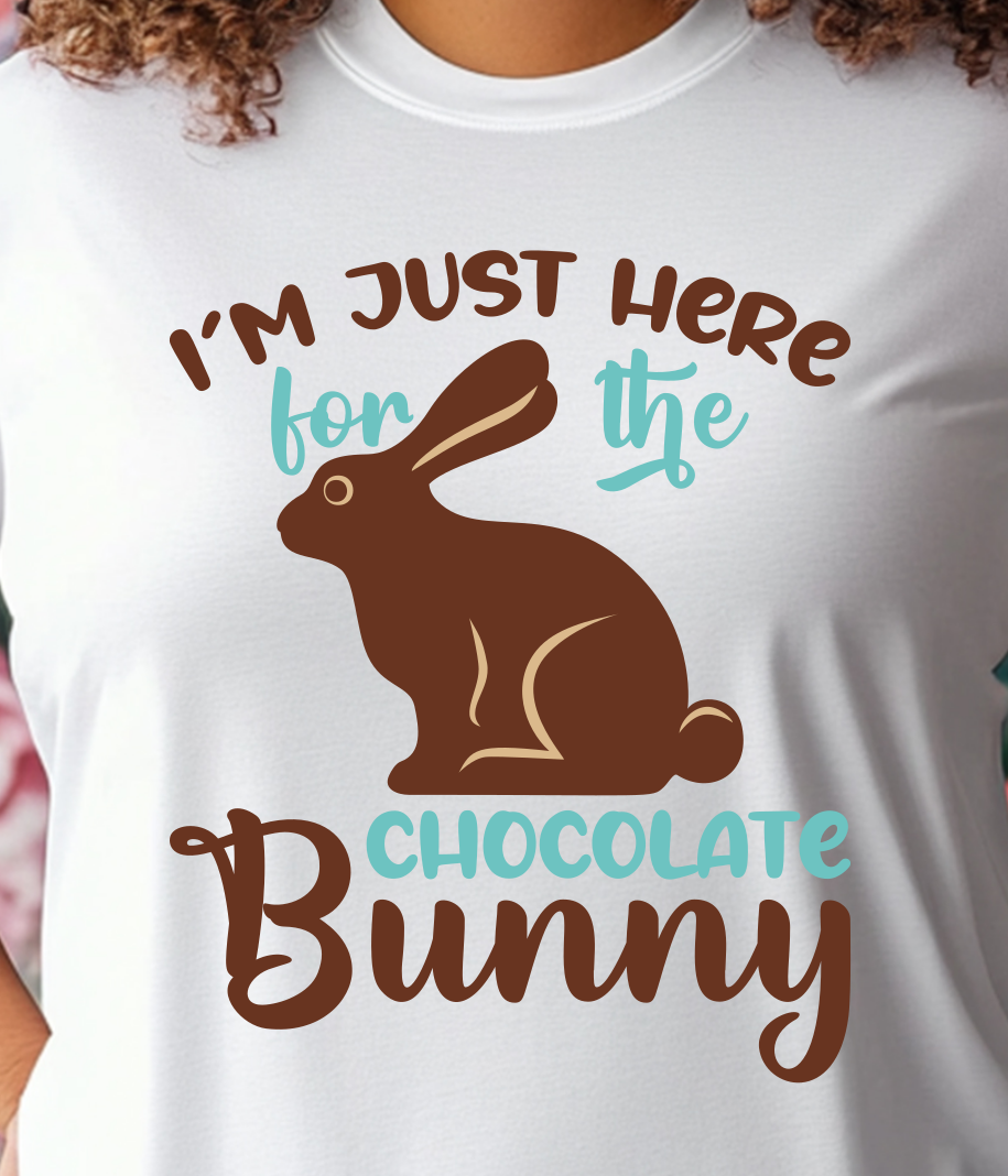 Here For The Chocolate Shirt E11 - Screenprinted