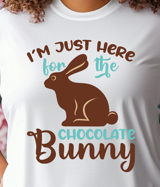 Here For The Chocolate Shirt E11 - Screenprinted