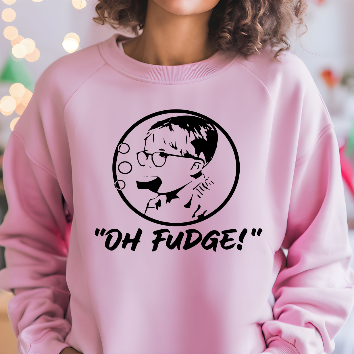 Oh Fudge Black Shirt CH119 - Screenprinted