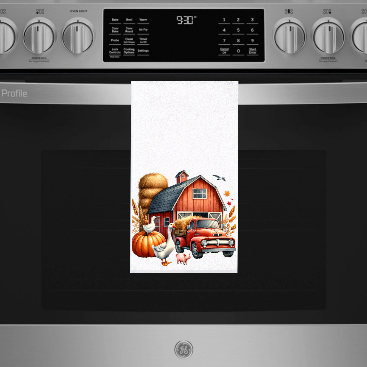 Old Truck Cartoon Towels - Sublimation