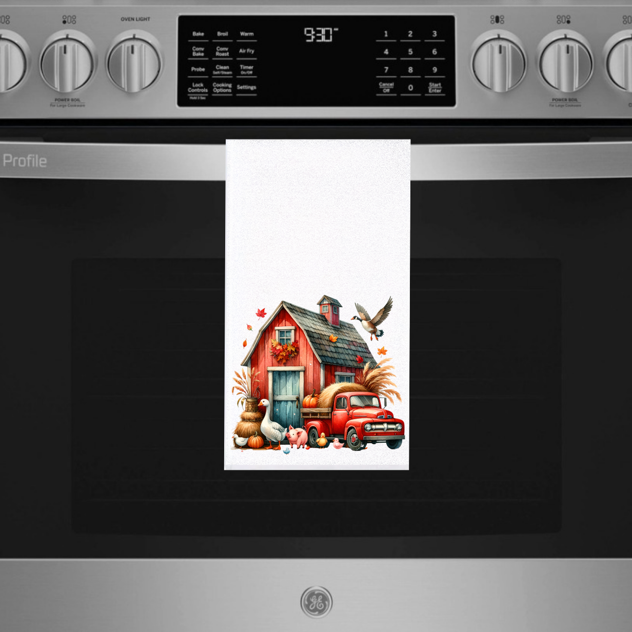 Old Truck Cartoon Towels - Sublimation