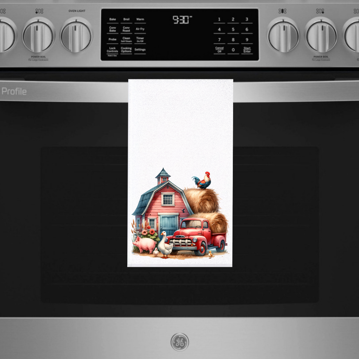 Old Truck Cartoon Towels - Sublimation