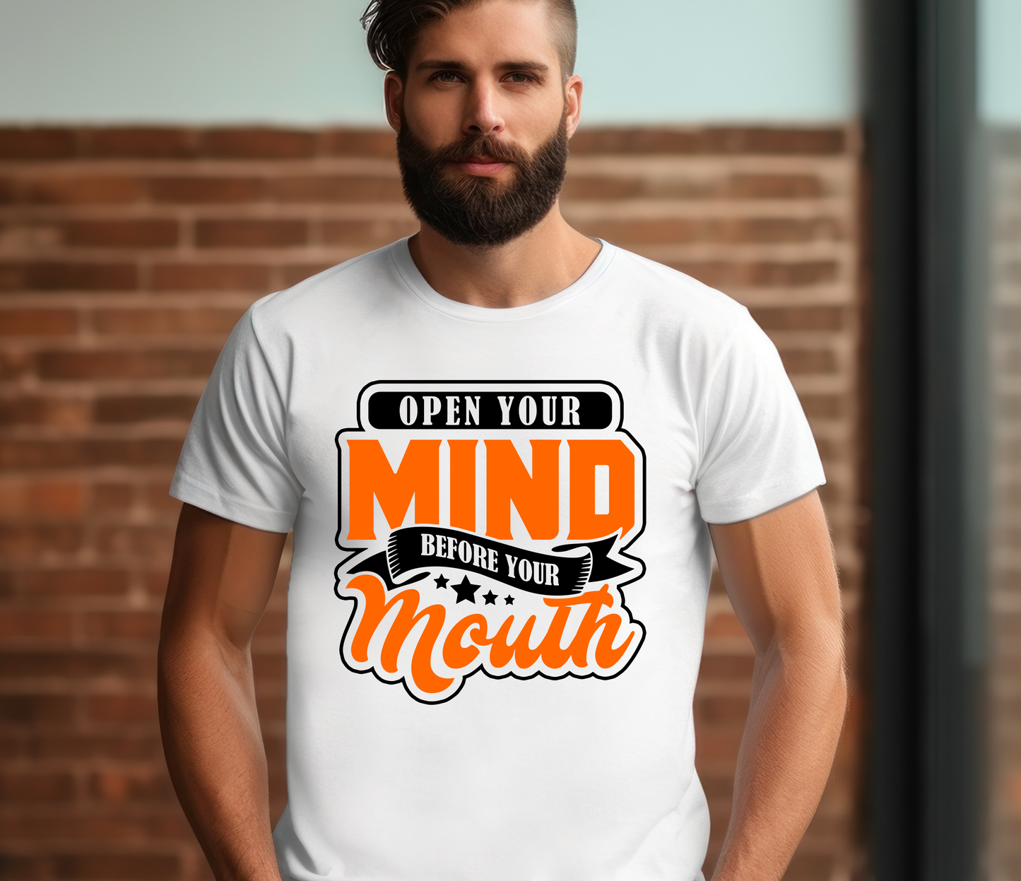 Open Your Mind Before Your Mouth Shirt - Screenprinted
