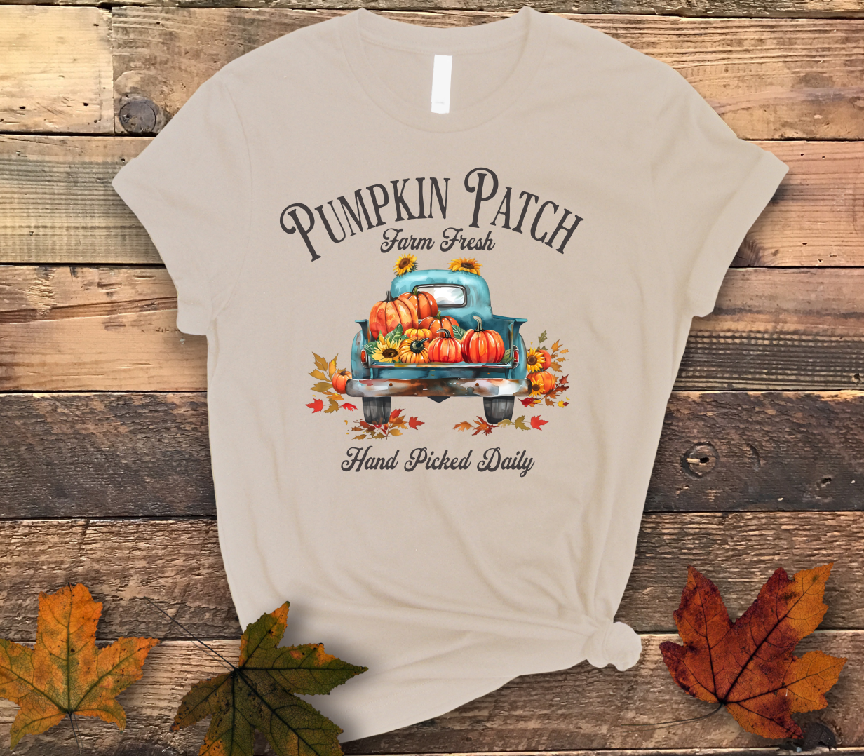 Pumpkin Patch Vintage Truck Shirt - Screenprinted