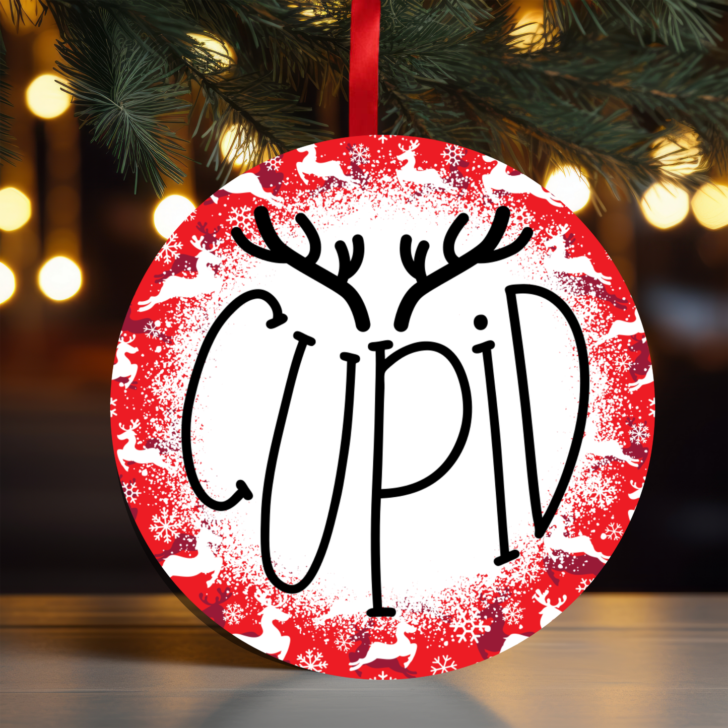 Reindeer Names Ornament Set OR218 - Sublimation