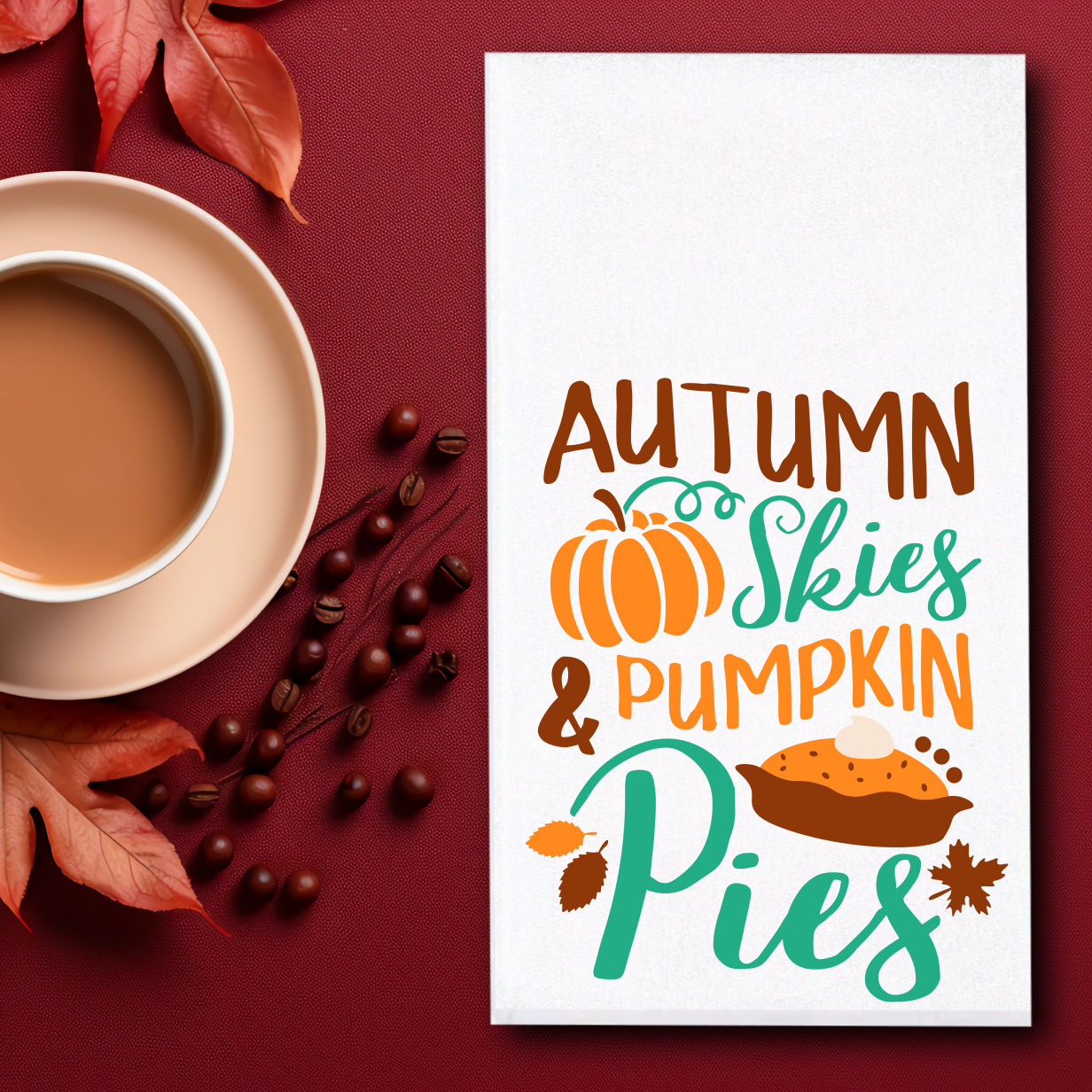Pie Themed Towels - Sublimation
