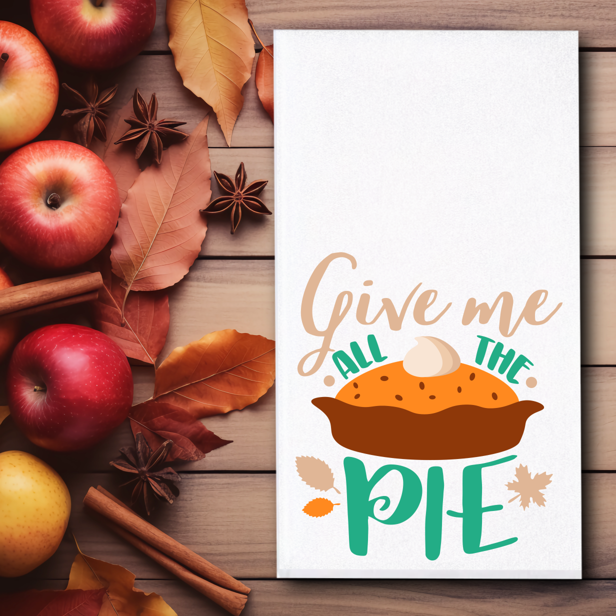 Pie Themed Towels - Sublimation