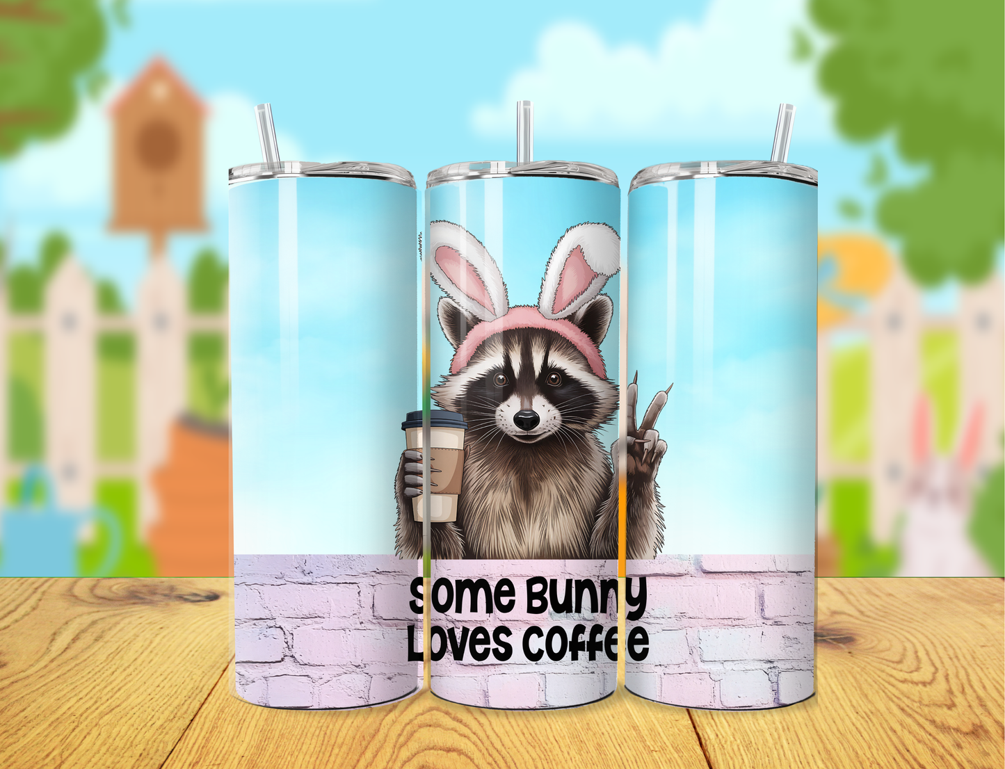 Some Bunny Loves Coffee Tumbler