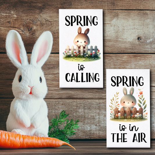 Spring Bunny Towels/Towel Set - Sublimation