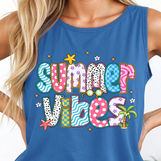 Summer Vibes Doodle Shirt - Screenprinted SUM41
