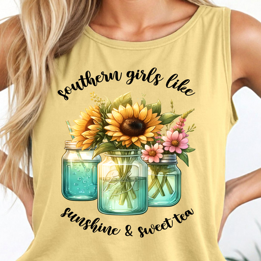 Sunshine Sweet Tea Shirt - Screenprinted SUM45