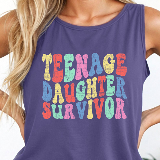 Teenage Daughter Survivor Colored Shirt - Screenprinted SUM49