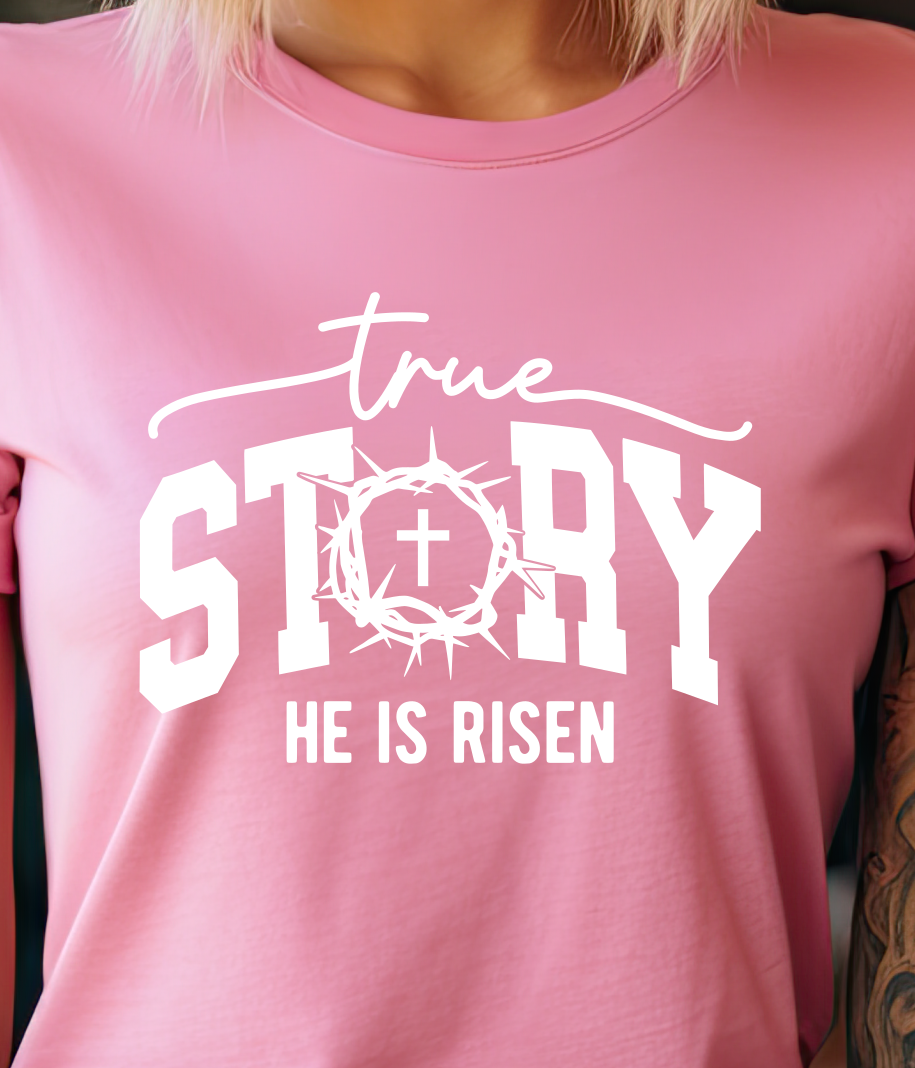True Story Easter Shirt E16 - Screenprinted