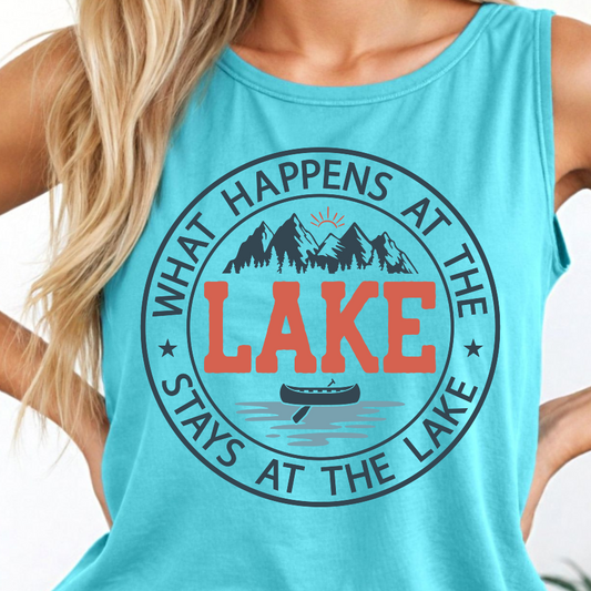 What Happens At The Lake Shirt - Screenprinted SUM53