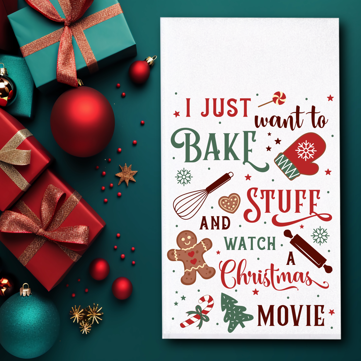 Christmas Baking Towels/Towel Set - Sublimation