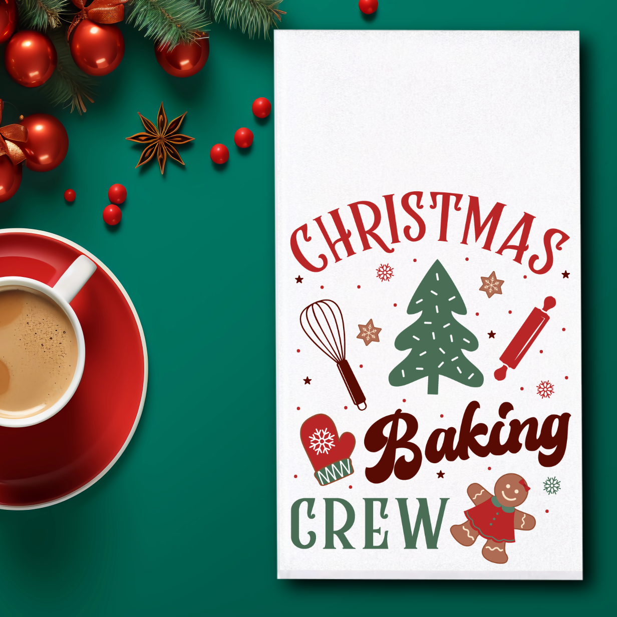 Christmas Baking Towels/Towel Set - Sublimation