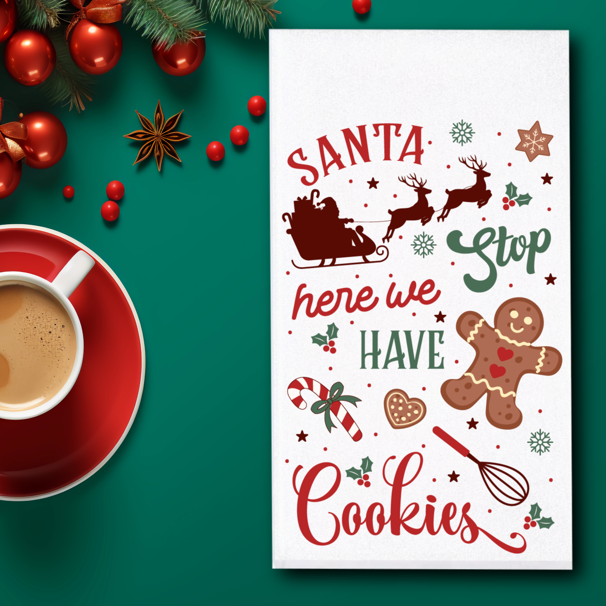 Christmas Baking Towels/Towel Set - Sublimation