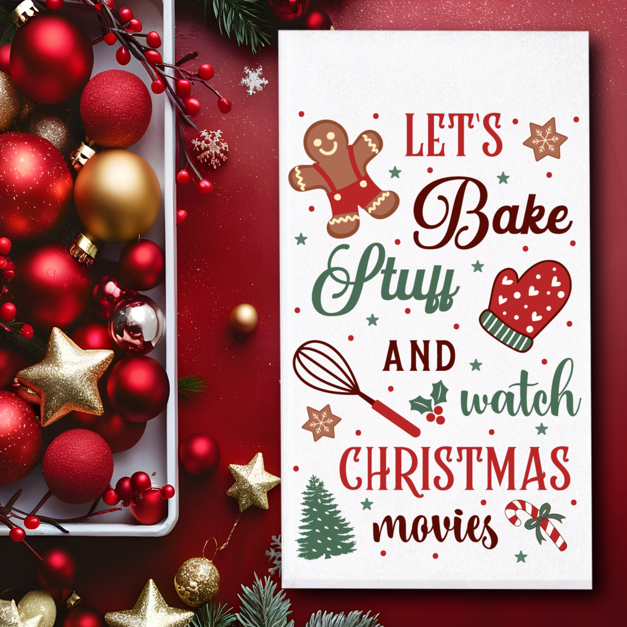 Christmas Baking Towels/Towel Set - Sublimation