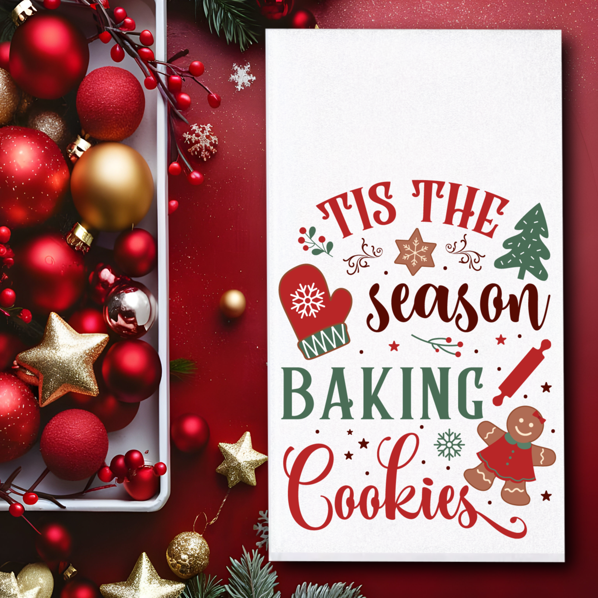 Christmas Baking Towels/Towel Set - Sublimation