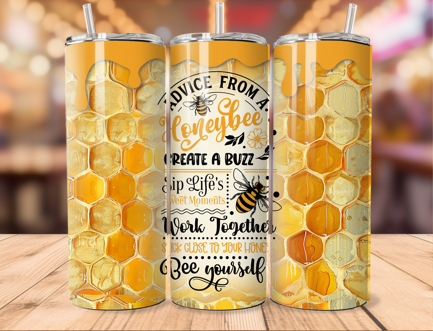 Advice From A Honeybee Tumbler