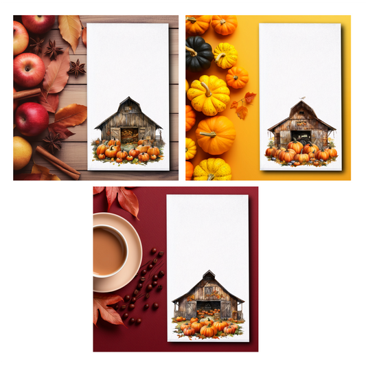 Barn Pumpkins Towels - Sublimation