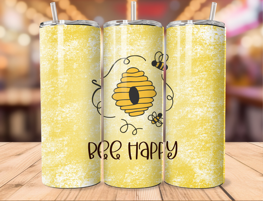 Bee Happy Tumbler