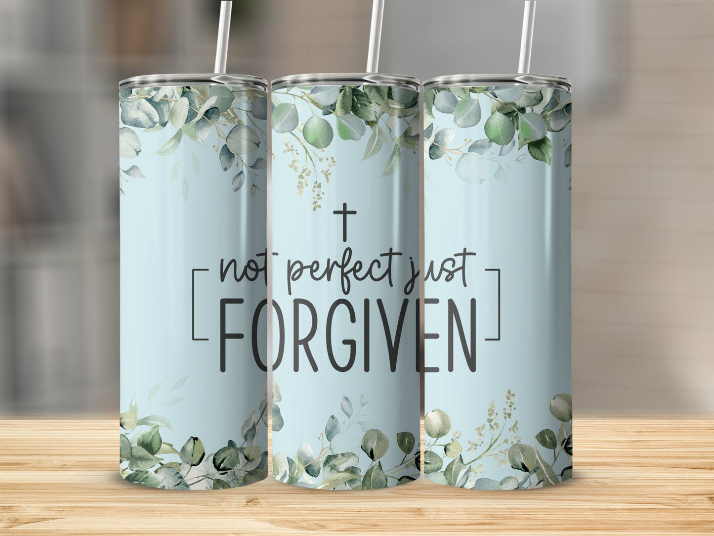 Not Perfect Just Forgiven Tumbler