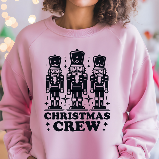 Christmas Crew Nutcrackers Black Shirt CH8 - Screenprinted