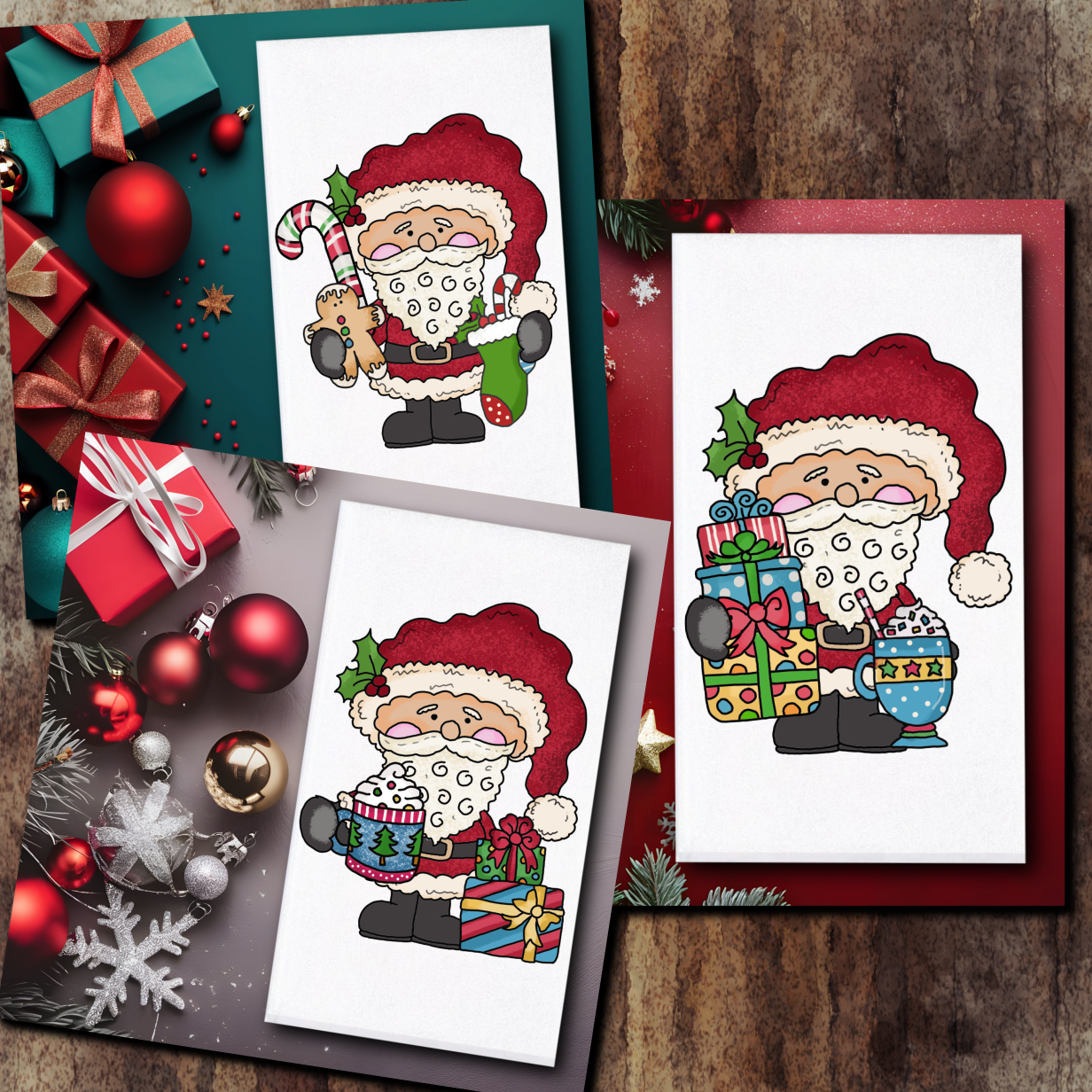 Doodle Santa Towels/Towel Set - Sublimation