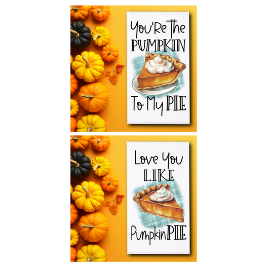 Pumpkin Pie Towels - Sublimation