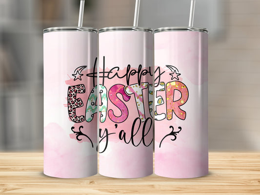 Happy Easter Y'all Tumbler