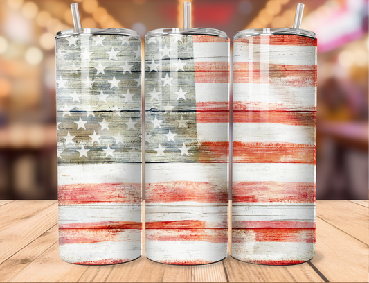 Faded Flag Tumbler