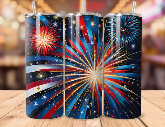 Fireworks 3D Tumbler