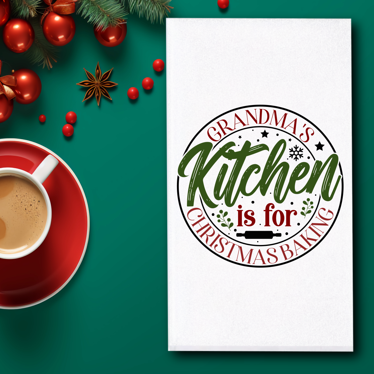 Grandma's Kitchen Towel - Sublimation