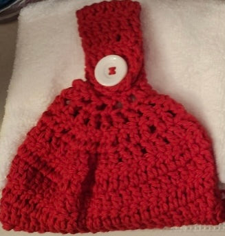 Red - Crochet Towel Top