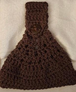 Brown - Crochet Towel Top