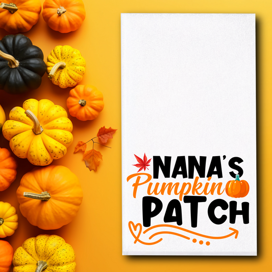 Little Honey Bunnies Nanas Pumpkin Patch Towel - Sublimation